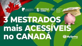 MESTRADOS COM PREÇO DE COLLEGE PÚBLICO NO CANADA  Descubra as universidades mais acessíveis em 2024 [upl. by Strohben780]