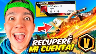 RECUPERE MI CUENTA DE FREE FIRE😱😍 [upl. by Odessa]