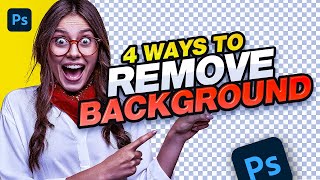 How To Remove Background In Photoshop For Beginners In 4 Ways [upl. by Anitnamaid]