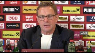 Ralf Rangnick ÖFBTeamchef  die Pressekonferenz nach dem EURO 2024QualiSieg gegen Schweden [upl. by Ogires]