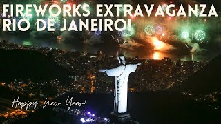 2019 New Years Eve Fireworks  Copacabana Rio de Janeiro Brazil [upl. by Idolem]