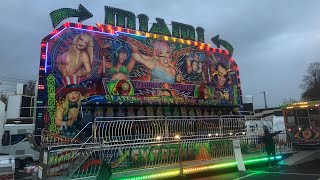 Derek Slater’s Miami offride  Slaters halloween halfterm funfair Carlisle 2022 [upl. by Lorenzana]