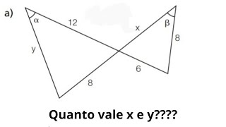 consegue me dizer quanto vale x e y supondo que alfa e beta são iguais figuras semelhantes [upl. by Purcell]