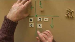 Subtraction with Blocks Part 1 [upl. by Joshuah]