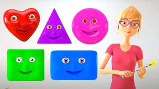 Colors Song Learn Colors and Animated Videos for Babies [upl. by Rovert]