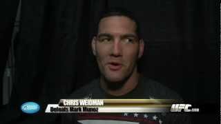 UFC on FUELT TV 4 Chris Weidman Octagon Interview [upl. by Michele338]