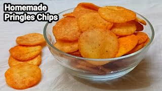 Homemade Pringles  Perfect amp Tasty Potato Pringles Chips  Potato Chips [upl. by Mather]