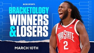 NCAA Tournament Bracketology WINNERS AND LOSERS from Sunday slate  CBS Sports [upl. by Carper]