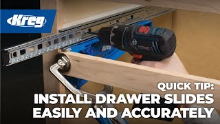 Quick Tip How To Install Drawer Slides Easily and Accurately [upl. by Nythsa651]