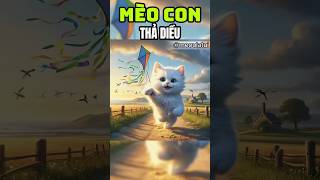 Mèo con thích thả diều 😾 cat meow kitten cartoon catvideos [upl. by Ailongam768]