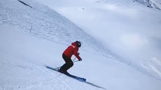 Skiiing in Cervinia with Filippo Chiani 🇮🇹⛷ [upl. by Anitroc]