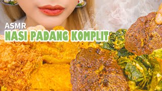 LAMAK BANA😋 ASMR NASI PADANG KOMPLIT RENDANG AYAM GULAI KIKIL‼️  ASMR Indonesia [upl. by Verene]