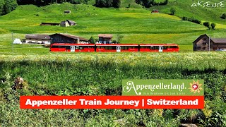 Wasserauen  Appenzell  Gossau Switzerland Train Journey  Appenzell Railways  4K 60fps Video [upl. by Brooks]