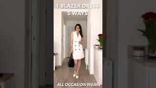 1 BLAZER DRESS 5 WAYS TO WEAR IN SUMMER [upl. by Aan]