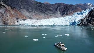 Drone Flight in Tracy Arm Alaska [upl. by Ardnuhs]