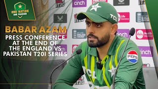 Babar Azam Press Conference at the end of the England vs Pakistan T20I Series  PCB  MA2A [upl. by Etirugram]