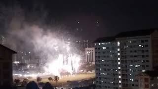 2024 NDP Heartland Celebrations fireworks at Bishan MRT [upl. by Aivatra]