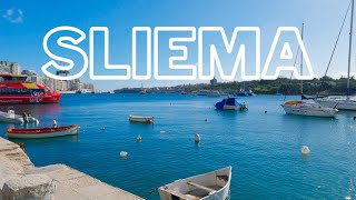 Sliema Probably The Best Place To Stay In Malta 2023 4K  Malta [upl. by Blinny191]