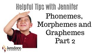 Phonemes Graphemes Morphemes More Info⎪Kendore LearningSyllables Learning Center [upl. by Annayad966]