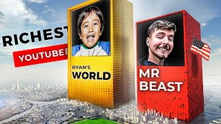 💲TOP Richest Youtube Stars 2023 ►3D [upl. by Agostino285]