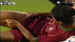 Ronaldos injury vs Netherlands [upl. by Anemaj]