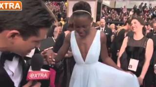 Jared Leto and Lupita Nyongo getting romantic [upl. by Osborn]