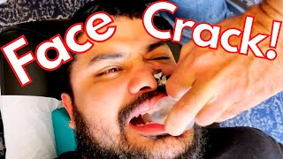 INCREDIBLE FACE CRACK TECHNIQUE 🤯 BELLS PALSY and CRANIAL FACIAL RELEASE [upl. by Yona]