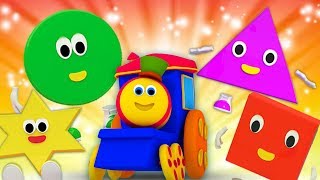 Bob el tren  formas van rodando  canciones infantiles  Shapes Go Rolling [upl. by Fremont]