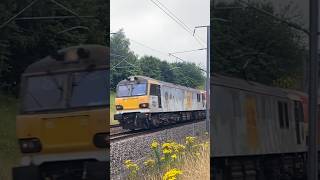 Class 92s pass Lenham on the FINAL HS1 Freight working 2272024 [upl. by Atronna]