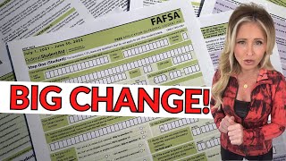 Major changes just arrived for you FAFSA student aid application [upl. by Patty]