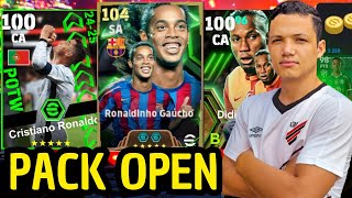 GASTEI R50 REAIS EM BUSCA DO RONALDINHO 105 SUPER PACK OPEN EFOOTBALL 2025 MOBILE [upl. by Enohpets]