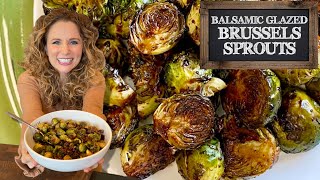 CraveWorthy Balsamic Glazed Brussels Sprouts [upl. by Eenwahs]