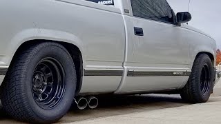 90 C1500 obs silverado side exhuast cold start [upl. by Sibley868]