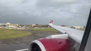 Virgin Atlantic A3501000 takeoff LHR [upl. by Anilyx]