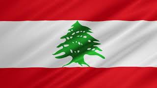 Flag of Lebanon Waving FREE TO USE [upl. by Ekal510]