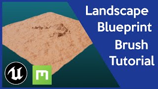 Create QUICK Landscapes with Landmass Blueprint Brushes in UE 426 [upl. by Norrek]