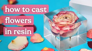 Resin Flowers  How to Dry and Preserve Flowers in Epoxy Resin [upl. by Otirecul]