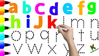 Lets trace amp write uppercase and small ABCDFor Preschool kids and toddlers  Learn and draw P012 [upl. by Osrit412]