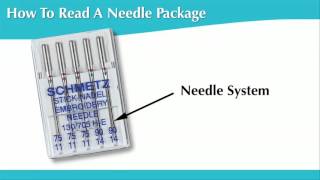 SCHMETZ Needles  3  How to Read the Needle Package [upl. by Nomrac]