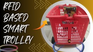 RFID based Smart Shopping Trolley Which Follow your Steps  Smart Trolley Project  Shopping [upl. by Sollows379]