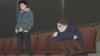 Oikawa Sneaking Into Karasuno vs Shiratorizawas MatchHaikyuuEng Dub [upl. by Mac]