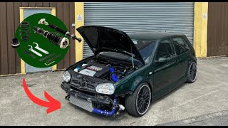 R32 REBUILD PT12  COILOVER AND TEST DRIVE [upl. by Olympe]