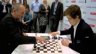 Magnus Carlsen with 30 seconds VS Manager Agdestein with 3 minutes [upl. by Eceertal919]