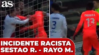 Se SUSPENDE el SESTAO RIVER  RAYO MAJADAHONDA por INSULTOS RACISTAS [upl. by Ahseka]