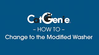 CatGenie Care How To Change To The Modified Washer [upl. by Harrell]