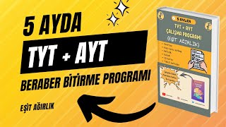 5 Ayda TYT  AYT BERABER Bitirme Programı  Eşit Ağırlık  Ücretsiz  YKS  PDF [upl. by Swope527]