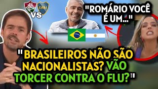 ARGENTINOS DEBATEM TORCIDA DOS BRASILEIROS NA LIBERTADORES BOCA OU FLU E IRRITADOS COM ROMÁRIO [upl. by Gant]