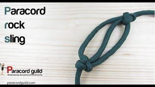 How to make a paracord rock sling [upl. by Henghold]