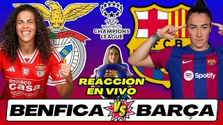 BENFICA vs BARÇA FEMENÍ 🎙️ COMENTARIOS EN VIVO ⚽ Fase de GRUPOS de CHAMPIONS LEAGUE [upl. by Symer80]