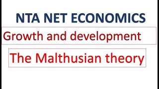 Malthusian theory of development growth and developmentntanet economics development theoryof gdp [upl. by Juli]